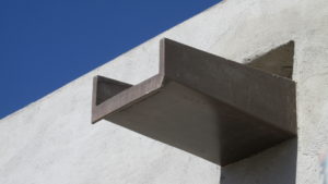 Sloped Pewter Canales, (Roof Scuppers)