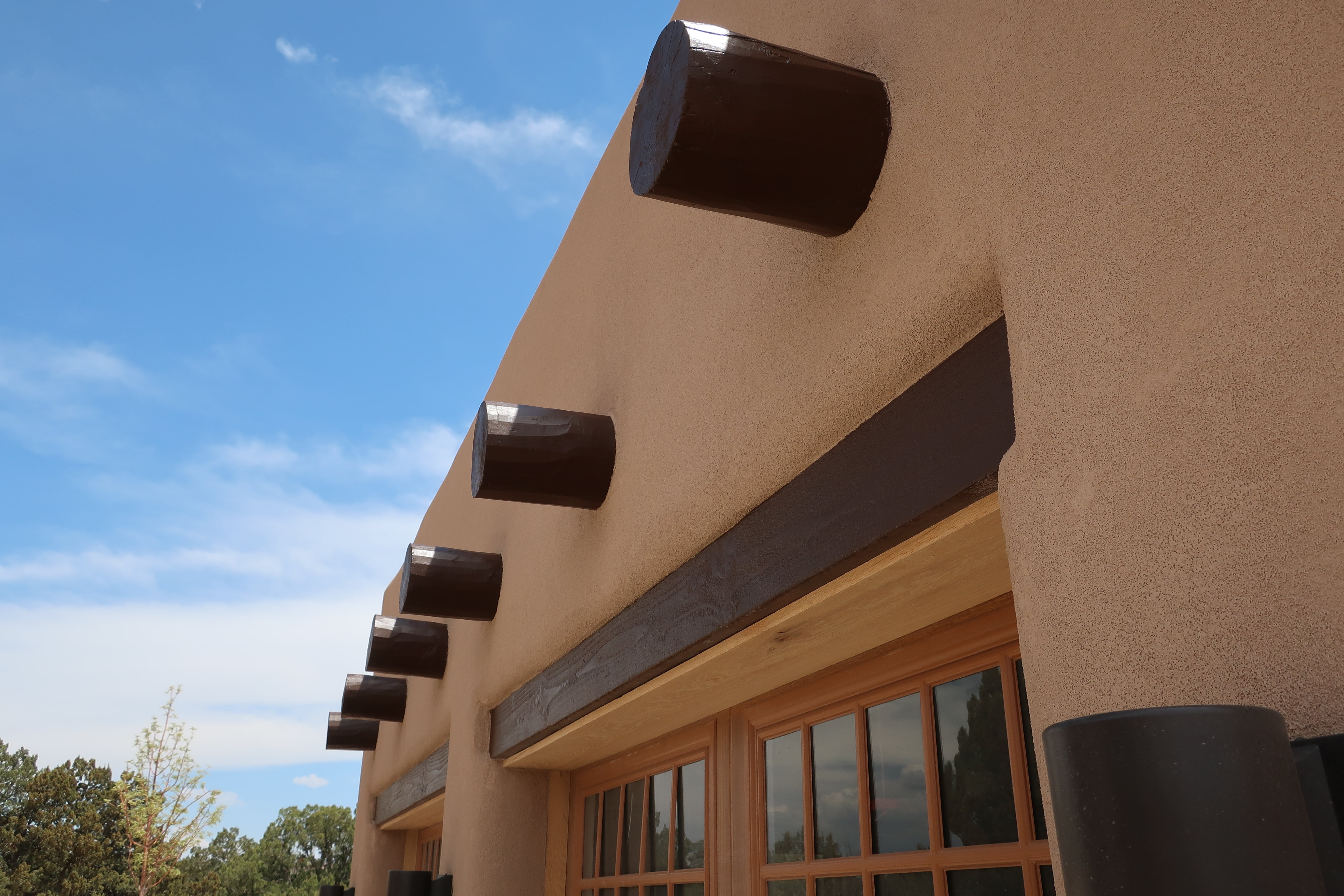 Fiberspan Concrete Faux Headers on house with Vigas, Contact